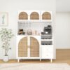 Modern Accent Storage Cabinet For Living Room, Bedroom, Dining Room, Or Study - White - Image 4