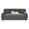 Modern Dark Pet Sofa With Backrest And Armrests Linen Fabric, For Small And Medium Dogs - Dark Gray - Image 10