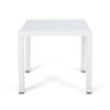 Contemporary Cape Coral Side Table With Tempered Glass Top - White - Image 8