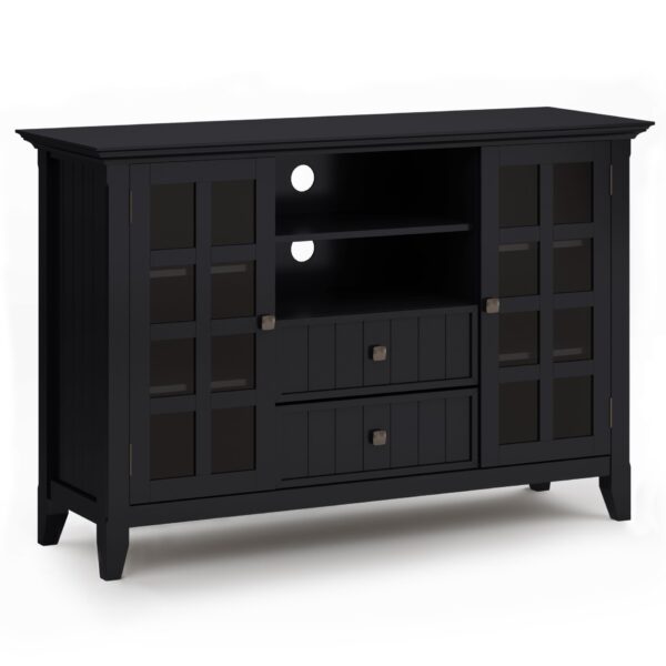 Acadian - Tall TV Media Stand - Black
