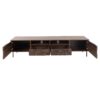 Mid Century TV Stand With 2 Drawers, Media Console Table For Tvs Up To 85'', Entertainment Center With Storage For Living Room - Dark Brown - Image 14