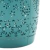 Vibrant Mosaic Side Table With Roman Pattern Ceramic Tile Top - Teal - Image 10
