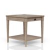 End Table With Storage Drawer - Sand - Image 5