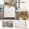 4 Layer Folding Shoe Cabinet With Metal Rounded Corners Convenient Shoe Storage - White - Image 10