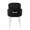 Dahlia - Contemporary Dining Chair (Set of 2) - Chrome / Black / Gold - Image 5