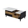 Axel - Printed Faux Marble Coffee Table With Lift Top - Marble - Image 5
