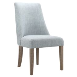 Farmhouse Upholstered Dining Chair (Set of 2) - Light Blue