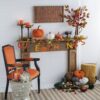 Velvet Weighted Pumpkin Ornament Decor For Holiday Harvest Festival Fall Festival & Thanksgiving (Set of 2) - Orange - Image 10