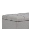 Sienna - Storage Ottoman Bench - Dove Gray - Image 8