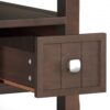 Acadian - Narrow Side Table With Drawer - Brown - Image 7