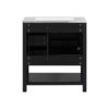 Transitional Style Bathroom Vanity Cabinet Combo With Ceramic Sink, Soft Close Door - Black - Image 15