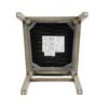 Bar Stools (Set of 2), Rubber Wood Frame, Retro Bar Chairs Suitable For Kitchen Island - Beige / Gray - Image 13