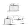 Charlie - Deep Seater Sofa - Dark Gray - Image 15
