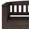 Acadian - Small Entryway Storage Bench - Brunette Brown - Image 7
