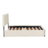 Queen Size Upholstered Platform Bed With Trundle And Drawers - Beige - Image 7