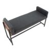 Kari - Farmhouse Bench - Black / Brown / Black - Image 5