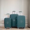 Expandable Hardshell Suitcase Double Spinner Wheels Pp Luggage Sets Lightweight Durable Suitcase With Tsa Lock, 3 Piece Set (20/24/28) - Green - Image 2