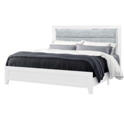 Omoda - King Bed With LED - White