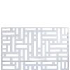 Decorative Freestanding Metal Privacy Screen For Indoor & Outdoor Use - White - Image 7