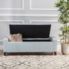 Stylish Guernsey Ottoman With Storage Function - Light Sky - Image 6