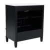 Vintage Style 30" Bathroom Vanity With Sink, Multi Functional Storage, Soft Closing Door - Black - Image 17