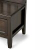 Burlington - Entryway Storage Bench With Drawers - Mahogany Brown - Image 6