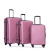 Stylish 3 Piece Luggage Sets With Tsa Lock And Spinner Wheels - Pink - Image 4