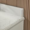 Freestanding Single Sink Bathroom Vanity With Solid Wood Construction And Engineered Marble Top - White - Image 11