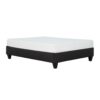 Twin Long Modern Upholstered Platform Bed Frame, Mattress Foundation Bed Base - Dark Gray - Image 6
