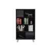 Bookcase, 6 Shelves, 4 Legs - Black - Image 5