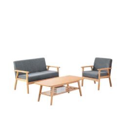 Bahamas - Coffee Table, Loveseat And Chair (Set of 3) - Gray