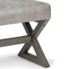 Salinger - Large Ottoman Bench - Distressed Gray Taupe - Image 8