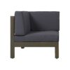 Oana - Contemporary 3 Piece Sofa Set With Water Resistant Cushions - Dark Gray - Image 4