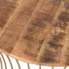 Ameliarae - Handcrafted Boho Mango Wood And Iron Coffee Table - Natural - Image 7