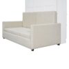 Full Size Murphy Wall Bed With Cushion - White - Image 8