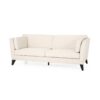 3 Seater Fabric Sofa, With Birch Legs, Study And Living Room - Beige - Image 4