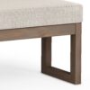 Milltown - Large Ottoman Bench - Platinum - Image 4