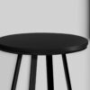 Accent Table, Side, Round Contemporary & Modern - Black - Image 3