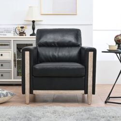 1 Seater Sofa For Living Room - Black