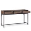 Banting - Mid Century Wide Console Table - Walnut Brown - Image 2