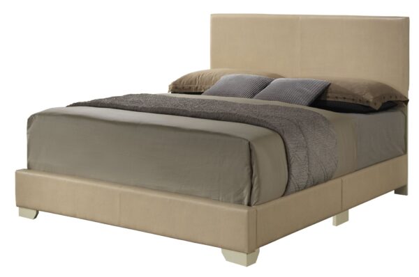 Queen Bed For Relaxed Spaces Casual - Beige