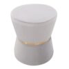 Gemma - Contemporary / Glam Ottoman - Silver / Gold - Image 2
