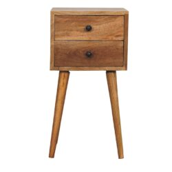Mini 2 Drawer Nightstand - Oak