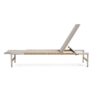 Hargrove - Outdoor Patio Aluminun Chaise Lounge, Outdoor Mesh Seat - Natural / Silver - Image 13