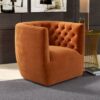 Delaney - Swivel Chair - Burnt Orange - Image 15