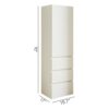 Elise - Slim Modular Wood Closet Cabinet With Drawers In Durable Melamine And Wood 71" Height - White - Image 3