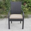Balcones - Outdoor Wicker Dining Chairs With Cushions (Set of 8) - Brown / Beige - Image 12