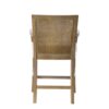 Cane Back Counter Stool With Upholstered Seat - Cream / Reclaimed Natural - Image 7