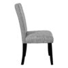 5 Piece Round Dining Table Set, Modern Dining Table And 4 Upholstered Chairs For Dining Room, Kitchen Room, Living Room - Gray / Black - Image 12