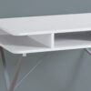 Computer Desk For Home Office, Laptop, Storage Shelves, Modern Convenient Design - White - Image 2